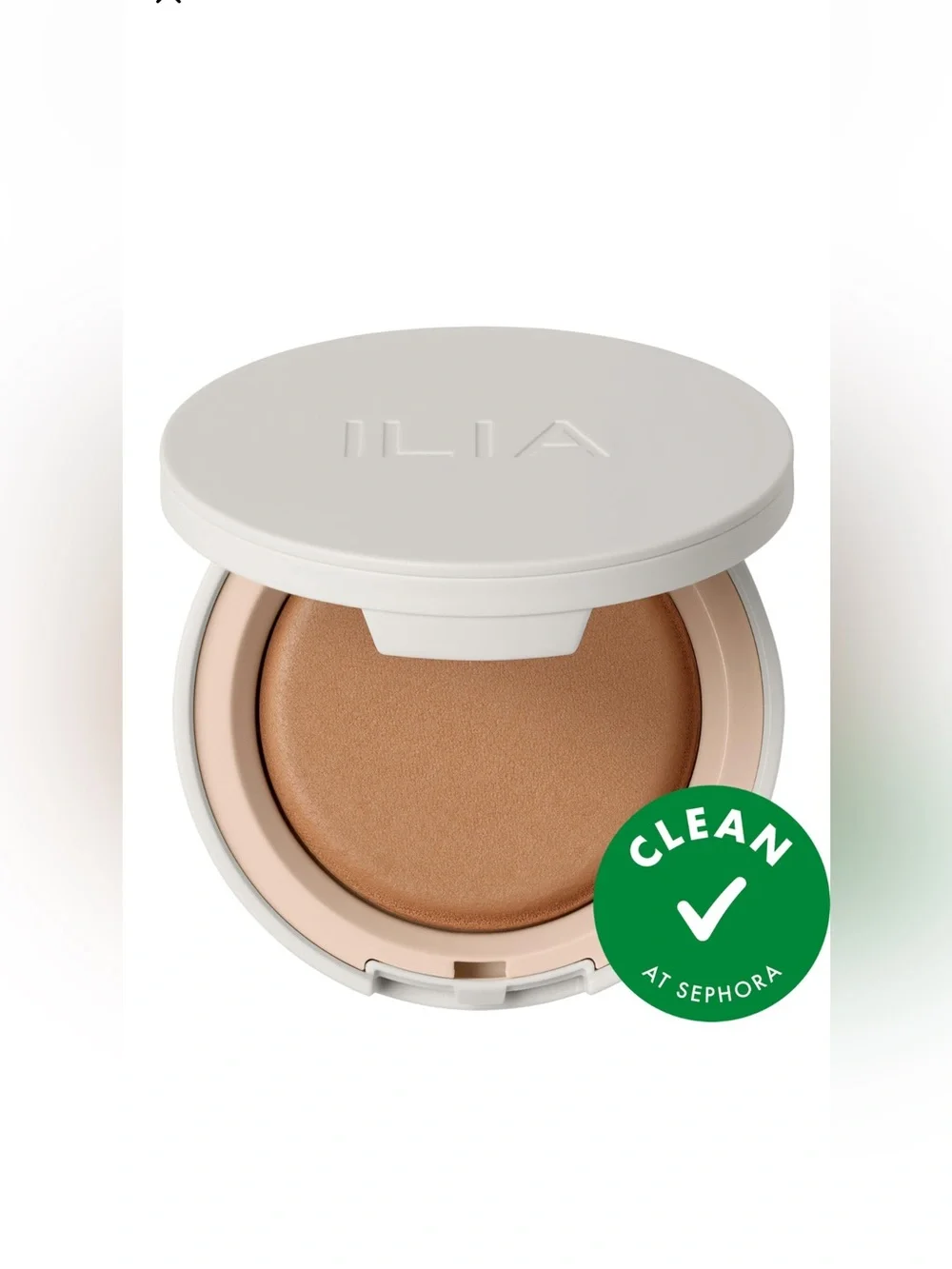ILIA SOFT FOCUS Finishing Powder in Deep Translucent Compact w/ Mirror CLEAN